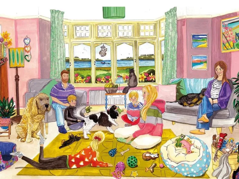 A Dog's Life Puzzel (4x500 stukjes)