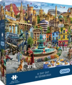 Adrian Chesterman - A Day Out in Edinburgh Puzzel (1000 stukjes)