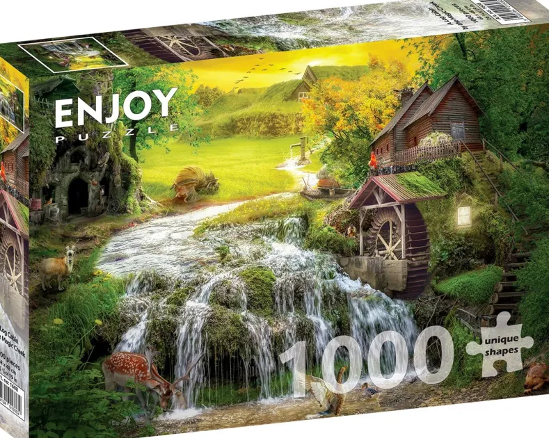 A Log Cabin by the Magic Creek Puzzel (1000 stukjes)