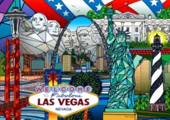 American Landmarks Collage Puzzel (1000 stukjes)