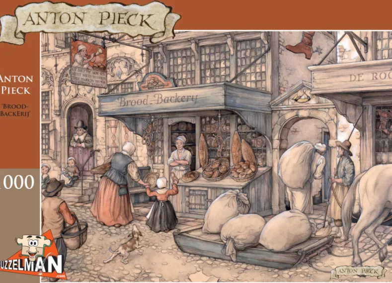 Anton Pieck - Brood Backerij Puzzel (1000 stukjes)