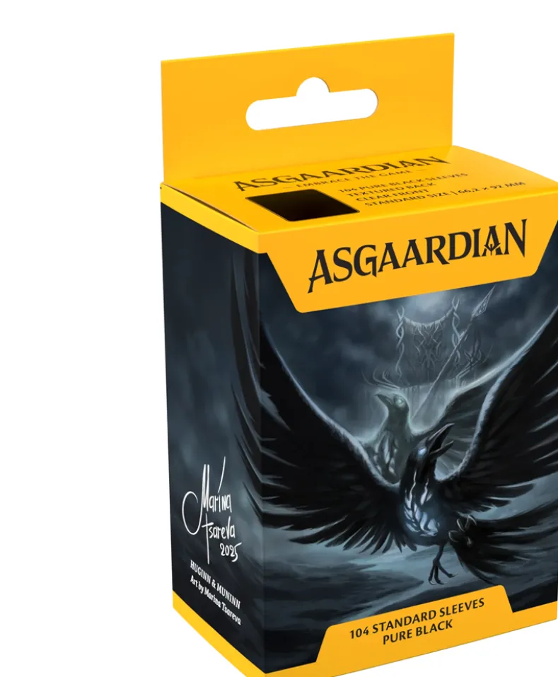 Asgaardian Standard (66,2x91,5mm) 100 Sleeves - Pure Black