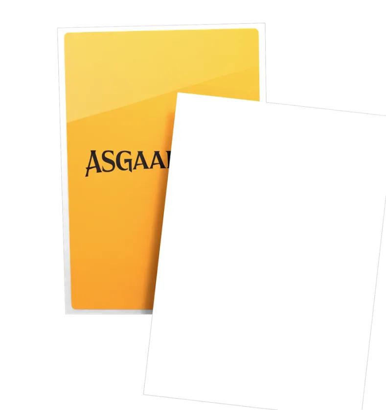 Asgaardian Standard (66,2x91,5mm) 100 Sleeves - Plain White