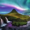 Aurora Over Kirkjufell Puzzel (1000 stukjes)