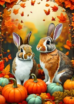 Autumn Bunnies Puzzel (500 stukjes)