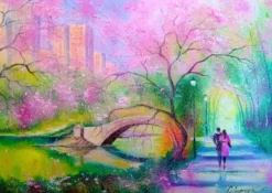 A Walk In A City Park Puzzel (1000 stukjes)