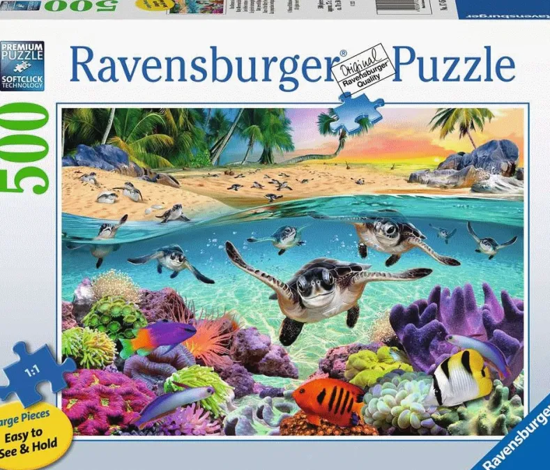 Baby Zeeschildpadden Puzzel (500 XL stukjes)