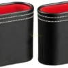 Backgammon Kunstlederen Dobbelbeker - 2 stuks