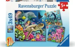 Betoverende Onderwaterwereld Puzzel (3 x 49 stukjes)
