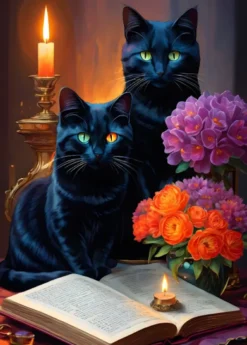 Black Cats Puzzel (500 stukjes)