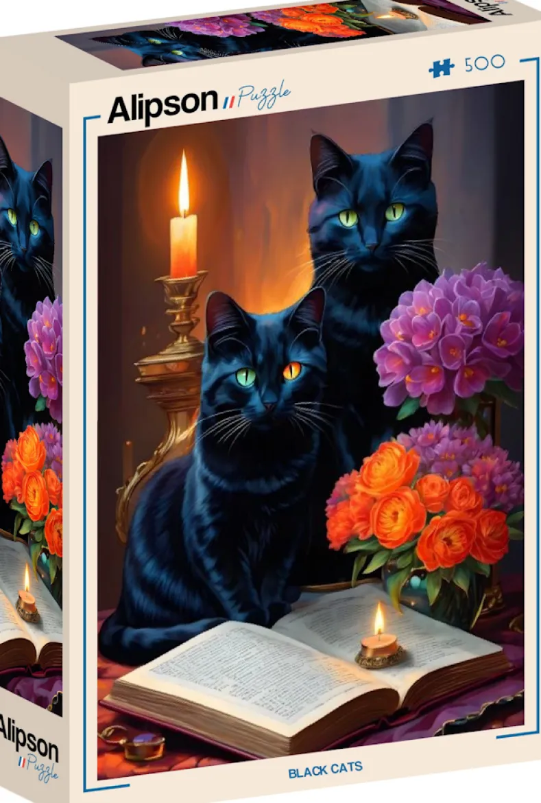 Black Cats Puzzel (500 stukjes)