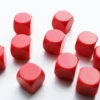 Blanco Dobbelstenen 16mm - Rood (10 stuks)