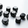 Blanco Dobbelstenen 16mm - Zwart (10 stuks)