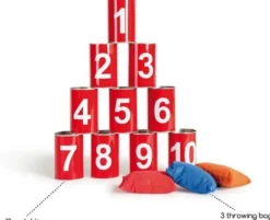 Blikgooien - Rood met Cijfers