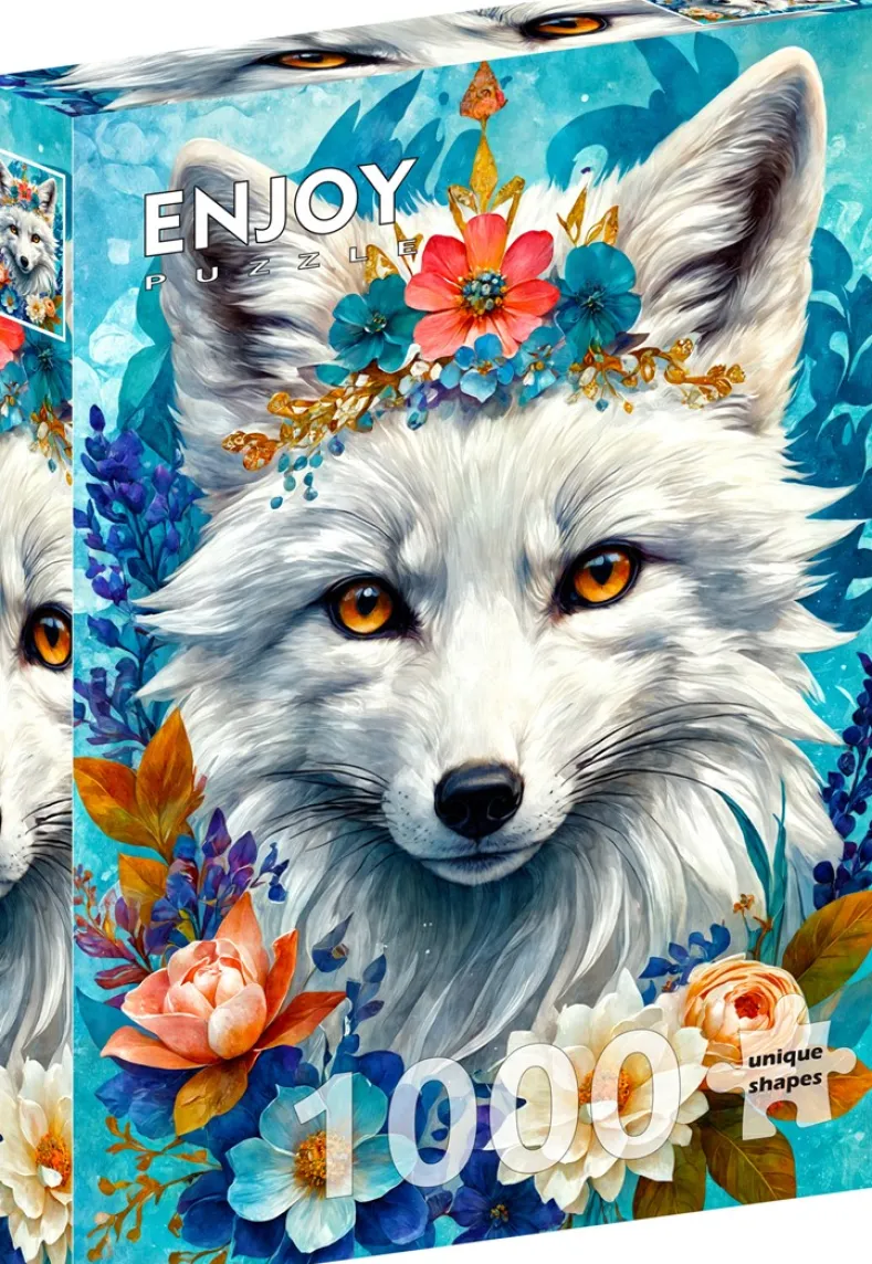 Blooming Snow Fox Puzzel (1000 stukjes)