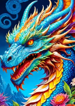 Blue Dragon Puzzel (1000 stukjes)