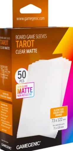 Board Game Sleeves - Matte- Tarot Sized (73x122mm) 50 stuks - Boxed