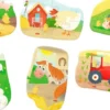 Boerderij Puzzel (2, 3 en 4 stukjes)