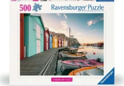Boothuizen in Smögen, Zweden puzzel (500 stukjes)