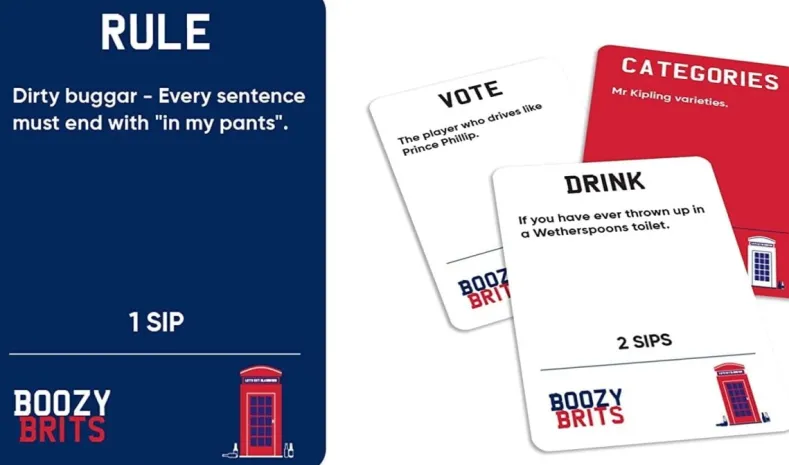 Boozy Brits - Party Game