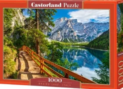 Braies Lake, Italy Puzzel (1000 stukjes)