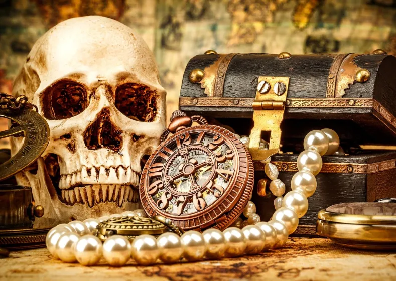 Bureau van een Piratenkapitein Puzzel (1000 stukjes)