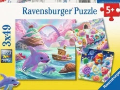 Candy Coastline Puzzel (3x49 stukjes)