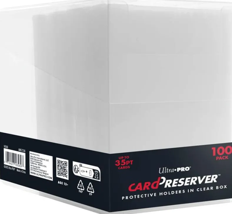 Card Preserver & Sleeves Clear Box - (Standard TCG Cards -35pt)