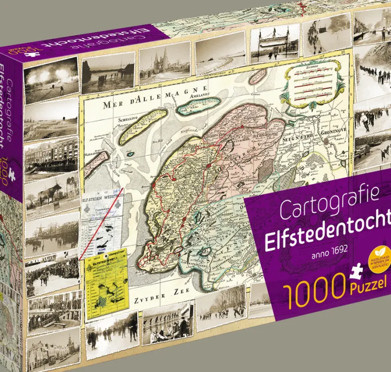 Cartografie Elfstedentocht Puzzel (1000 stukjes)