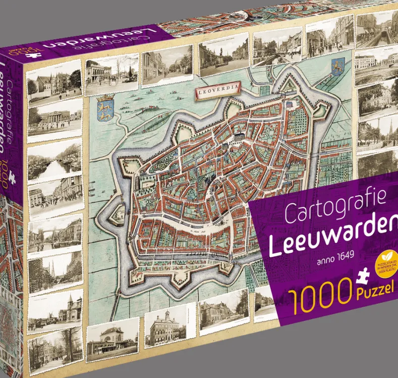 Cartografie Leeuwarden Puzzel (1000 stukjes)