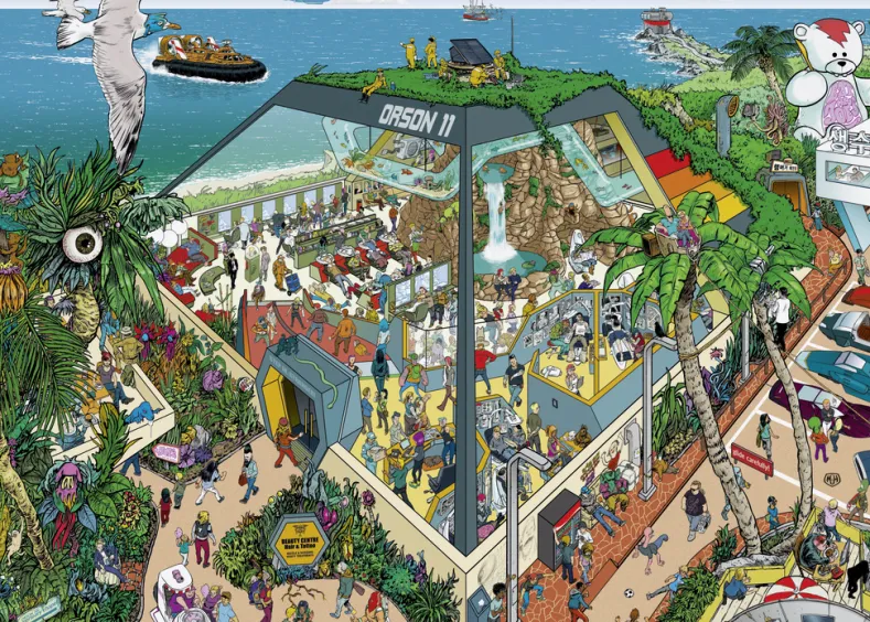 Cartoon - Beauty Centre Puzzel (1000 stukjes)
