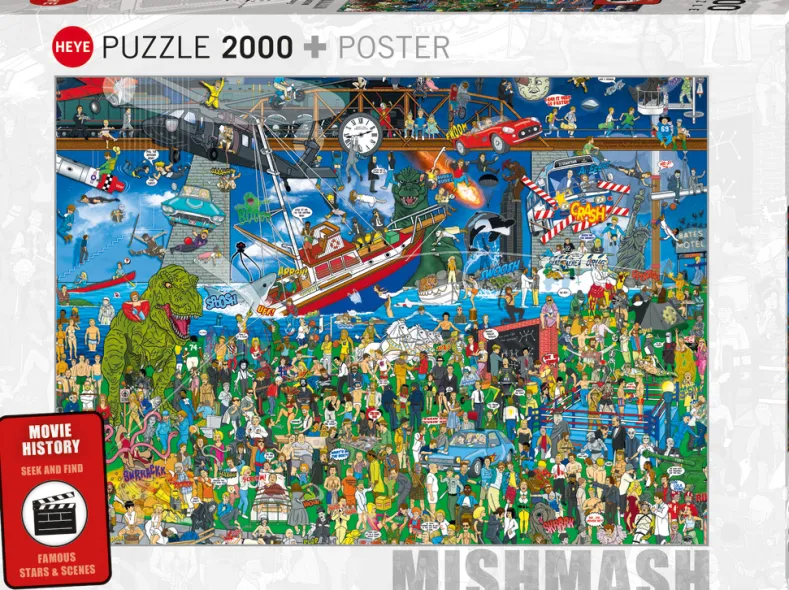 Cartoon - Movie History Puzzel (2000 stukjes)