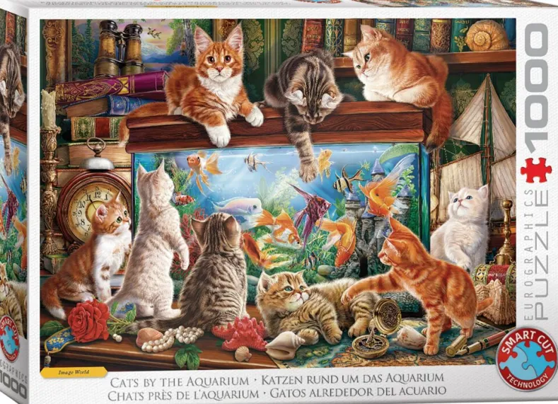 Cats by Aquarium Puzzel (1000 stukjes)