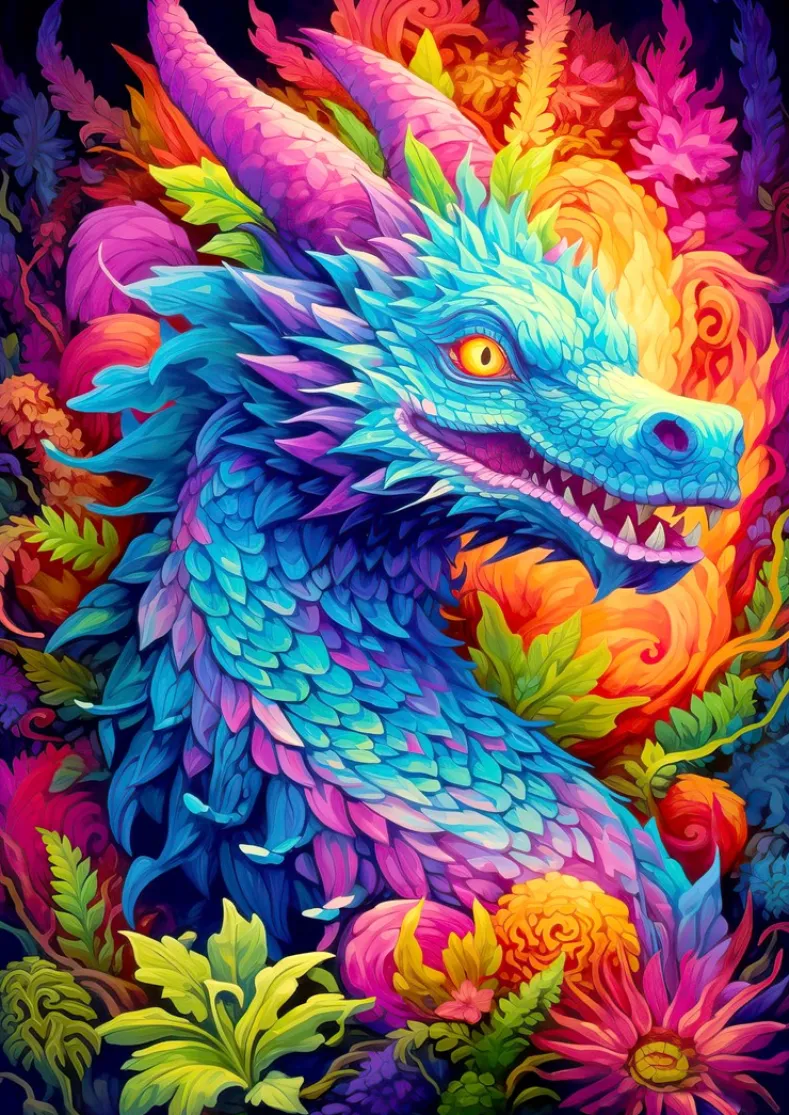 Celestial Dragon Puzzel (1000 stukjes)