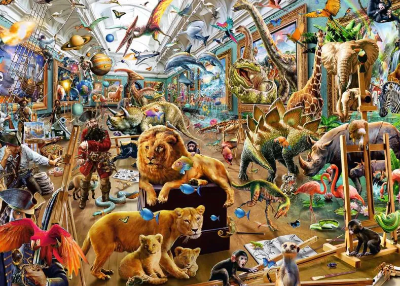 Chaos in de Galerie Puzzel (1000 stukjes)