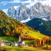 Church of St. Magdalena, Dolomites Puzzel (2000 stukjes)