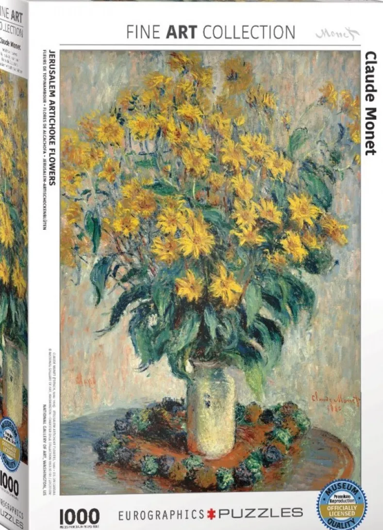 Claude Monet - Jerusalem Artichoke Flowers Puzzel (1000 stukjes)