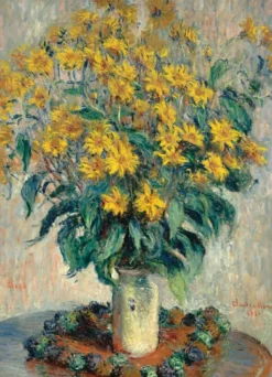 Claude Monet - Jerusalem Artichoke Flowers Puzzel (1000 stukjes)