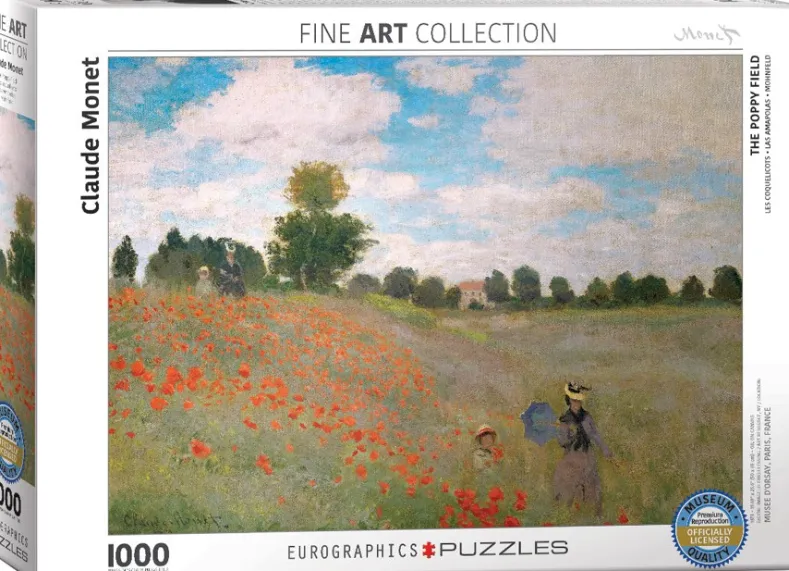 Claude Monet - The Poppy Field Puzzel (1000 stukjes)