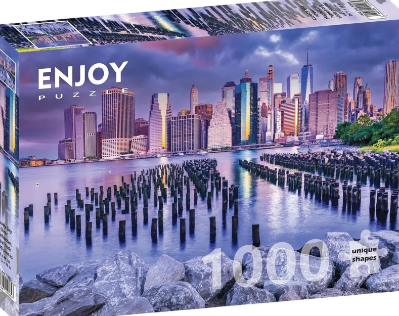 Cloudy Sky Over Manhattan - New York Puzzel (1000 stukjes)