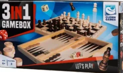 Clown Games - 3 in 1 Spellendoos Hout