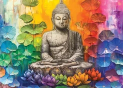 Colorful Buddha Puzzel (1000 stukjes)