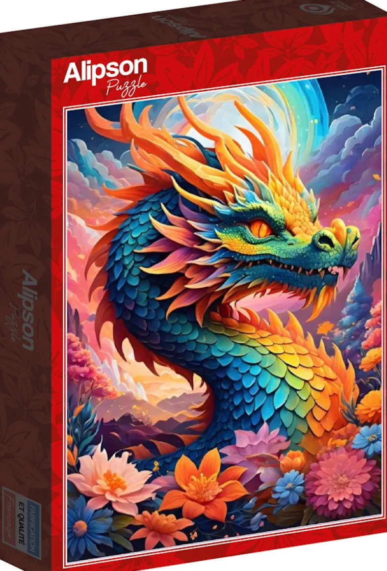 Colorful Dragon Puzzel (1000 stukjes)