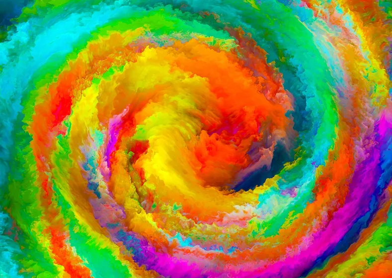 Colorful Gradient Swirl Puzzel (1000 stukjes)