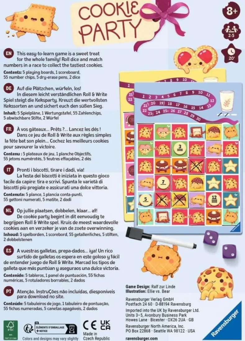 Cookie Party - Roll & Write spel