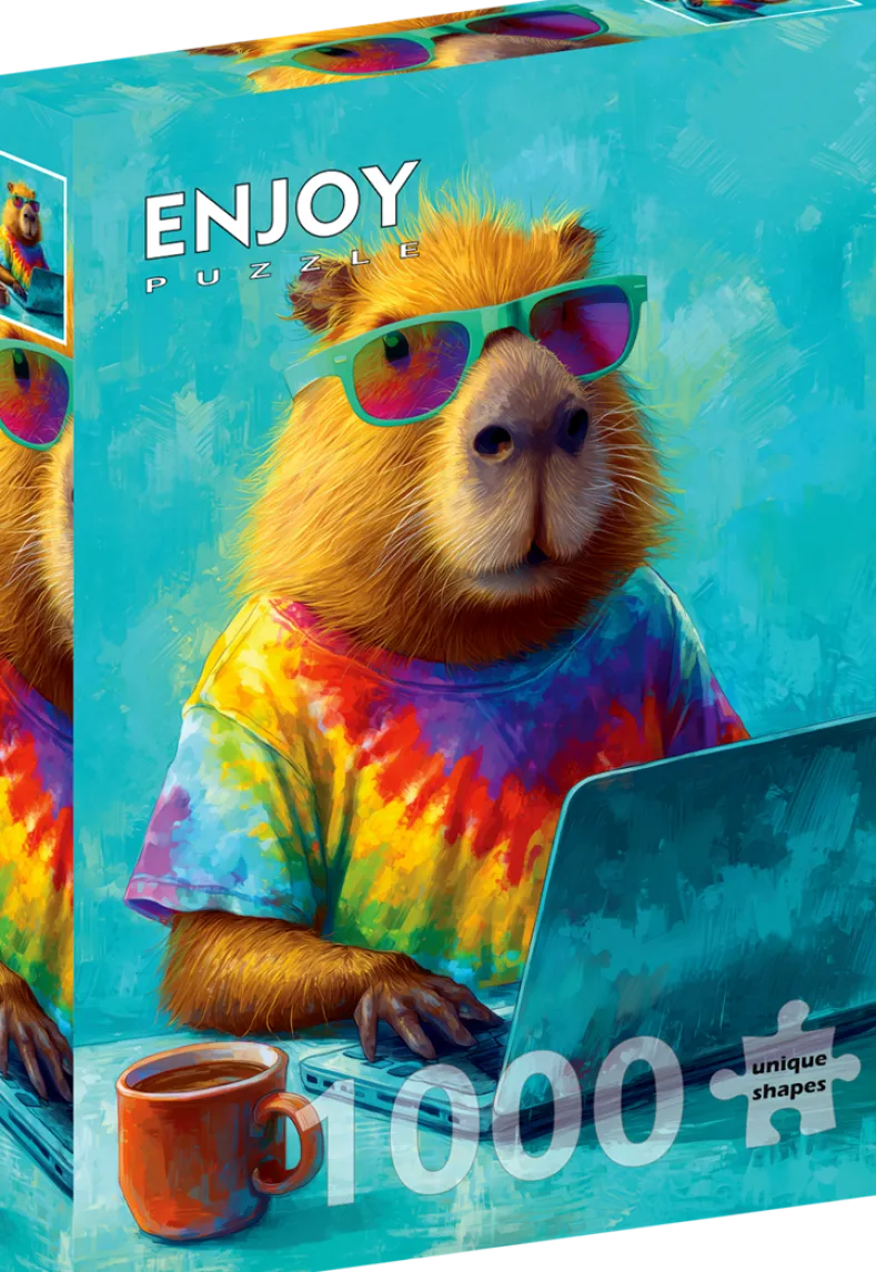 Cool Capybara Puzzel (1000 stukjes)