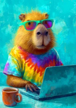 Cool Capybara Puzzel (1000 stukjes)