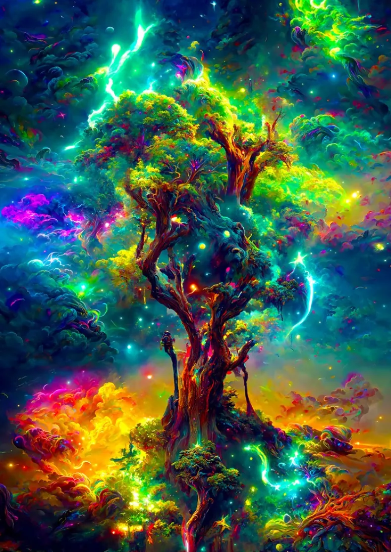 Cosmic Tree of Life Puzzel (1000 stukjes)