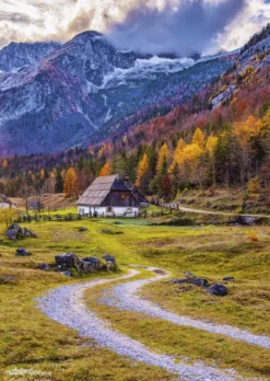 Cottage in the Mountains Puzzel (1000 stukjes)