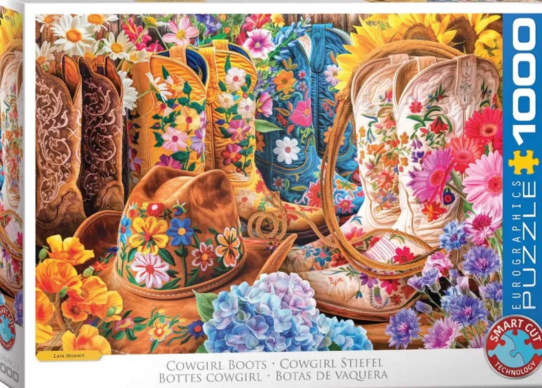 Cowgirllaarzen van Lars Stewart Puzzel (1000 stukjes)